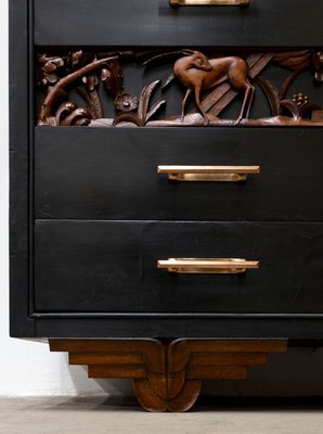 Antique Carved Dresser, 1890s-WUN-2027935