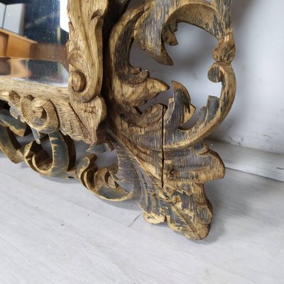 Antique Carved Oak Mirror-EAD-1187732