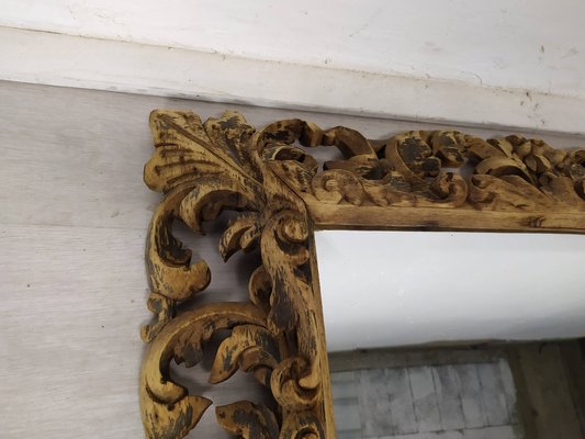 Antique Carved Oak Mirror-EAD-1187732