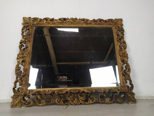 Antique Carved Oak Mirror-EAD-1187732