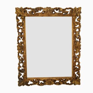 Antique Carved Oak Mirror-EAD-1187732