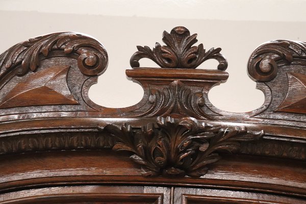 Antique Carved Oak Sideboard, 1850s-DCO-1162383