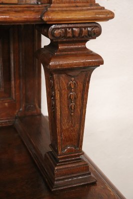 Antique Carved Oak Sideboard, 1850s-DCO-1162383