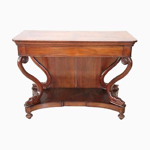 Antique Carved Walnut Console Table, 1820s-DCO-1215774