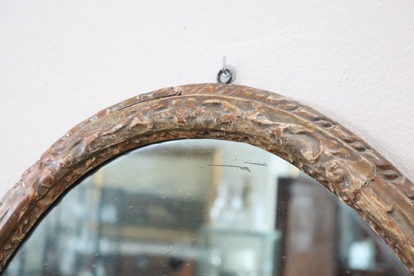 Antique Carved Wood Wall Mirror, 1680s-DCO-1033020