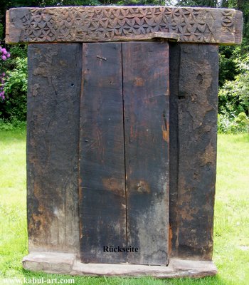 Antique Carved Wooden Door, Nuristan, Afghanistan-UZN-1404928