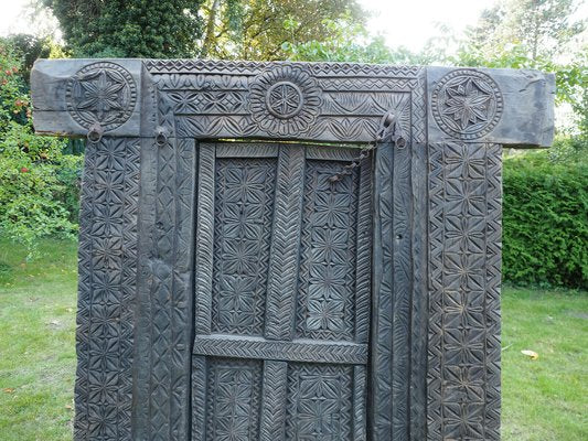 Antique Carved Wooden Door, Nuristan, Afghanistan-UZN-1404928