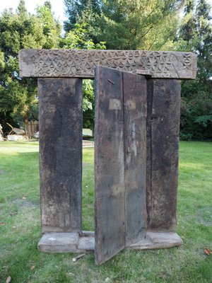 Antique Carved Wooden Door, Nuristan, Afghanistan-UZN-1404928