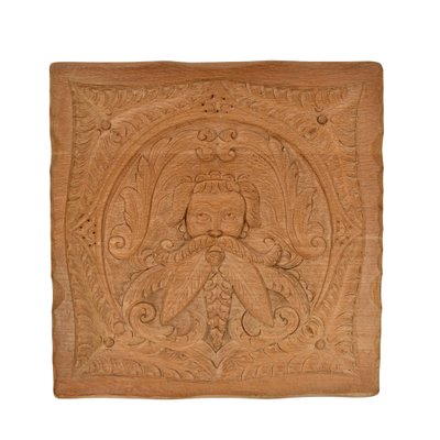 Antique Carved Wooden Wall Panel in Oak-HJP-1813479