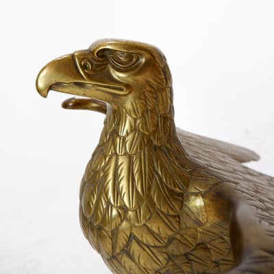 Antique Cast Bronze High Relief Eagle Lectern-NYF-2018860