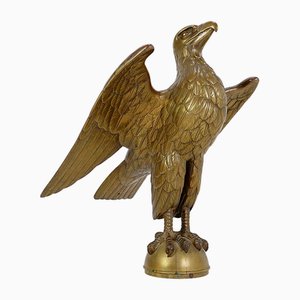 Antique Cast Bronze High Relief Eagle Lectern-NYF-2018860