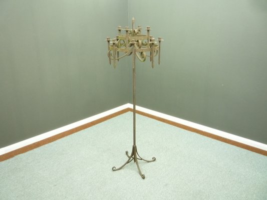 Antique Cast Iron Candleholder, 1900s-UG-1430789