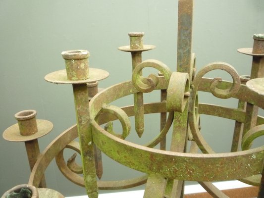 Antique Cast Iron Candleholder, 1900s-UG-1430789