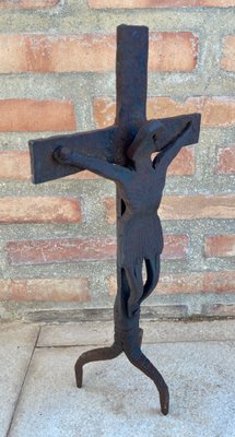 Antique Cast Iron Cross, 1890s-NOU-800718