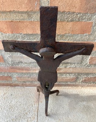 Antique Cast Iron Cross, 1890s-NOU-800718