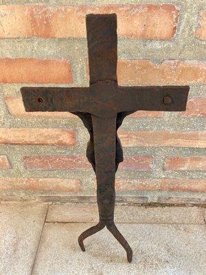 Antique Cast Iron Cross, 1890s-NOU-800718