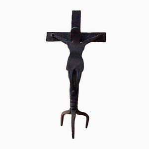 Antique Cast Iron Cross, 1890s-NOU-800718