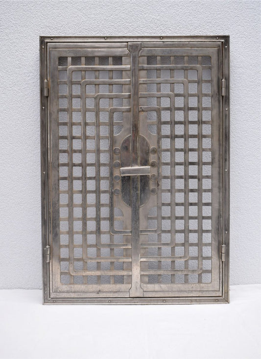 Antique Cast Iron Door by Otto Wagner