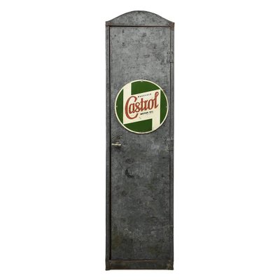 Antique Castrol Metal Cabinet-NQ-1730595