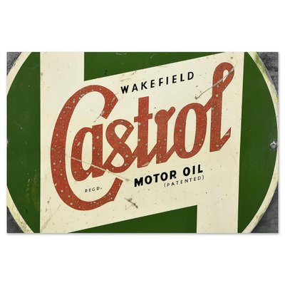 Antique Castrol Metal Cabinet-NQ-1730595