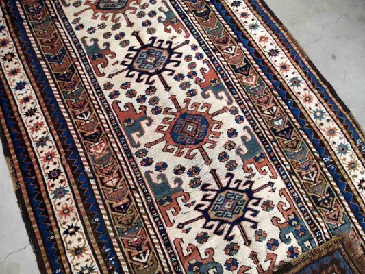 Antique Caucasian Kazak Rug, 1870s-JZV-1187528