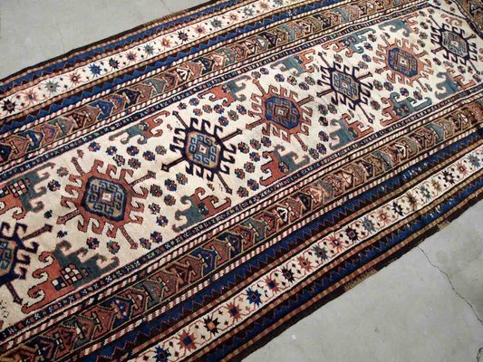 Antique Caucasian Kazak Rug, 1870s-JZV-1187528