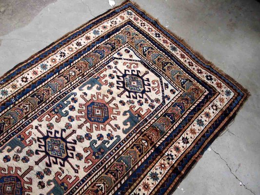 Antique Caucasian Kazak Rug, 1870s-JZV-1187528