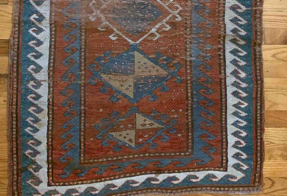 Antique Caucasian Kazak Rug, 1880s-JZV-1191311