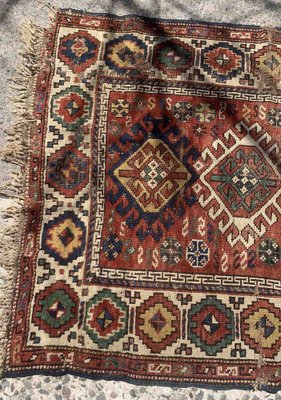 Antique Caucasian Kazak Rug, 1880s-JZV-1367136