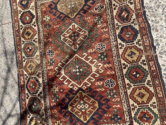 Antique Caucasian Kazak Rug, 1880s-JZV-1367136