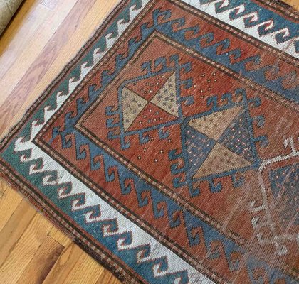 Antique Caucasian Kazak Rug, 1880s-JZV-1191311