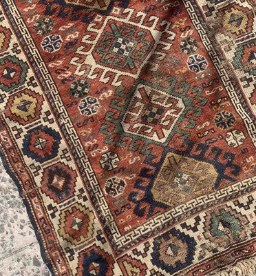 Antique Caucasian Kazak Rug, 1880s-JZV-1367136