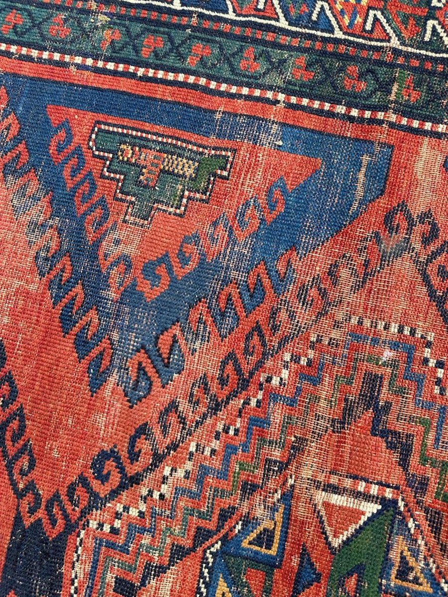 Antique Caucasian Kazak Rug, 1890s