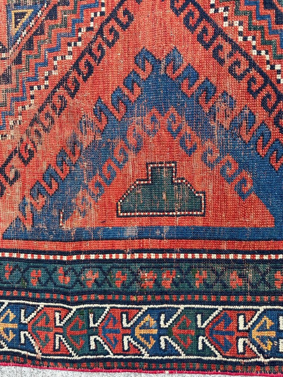 Antique Caucasian Kazak Rug, 1890s