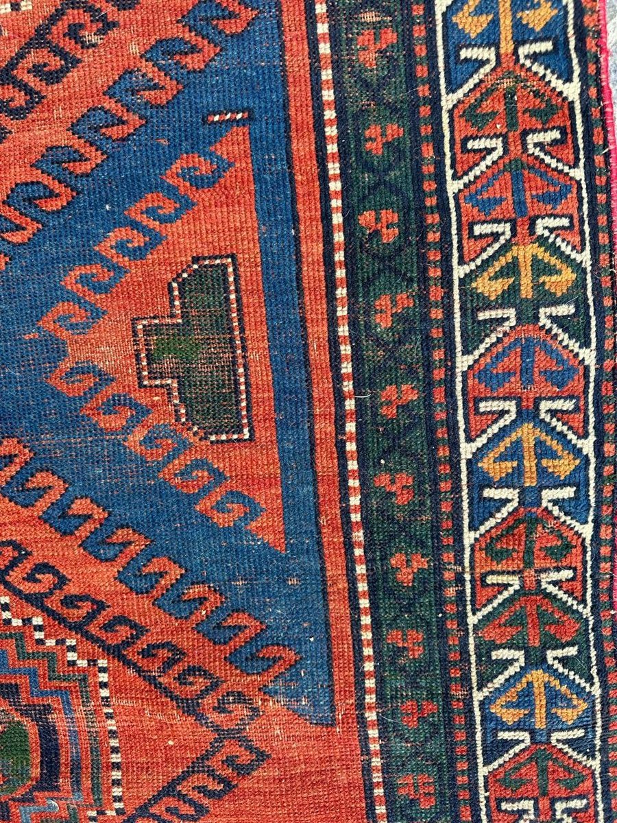 Antique Caucasian Kazak Rug, 1890s