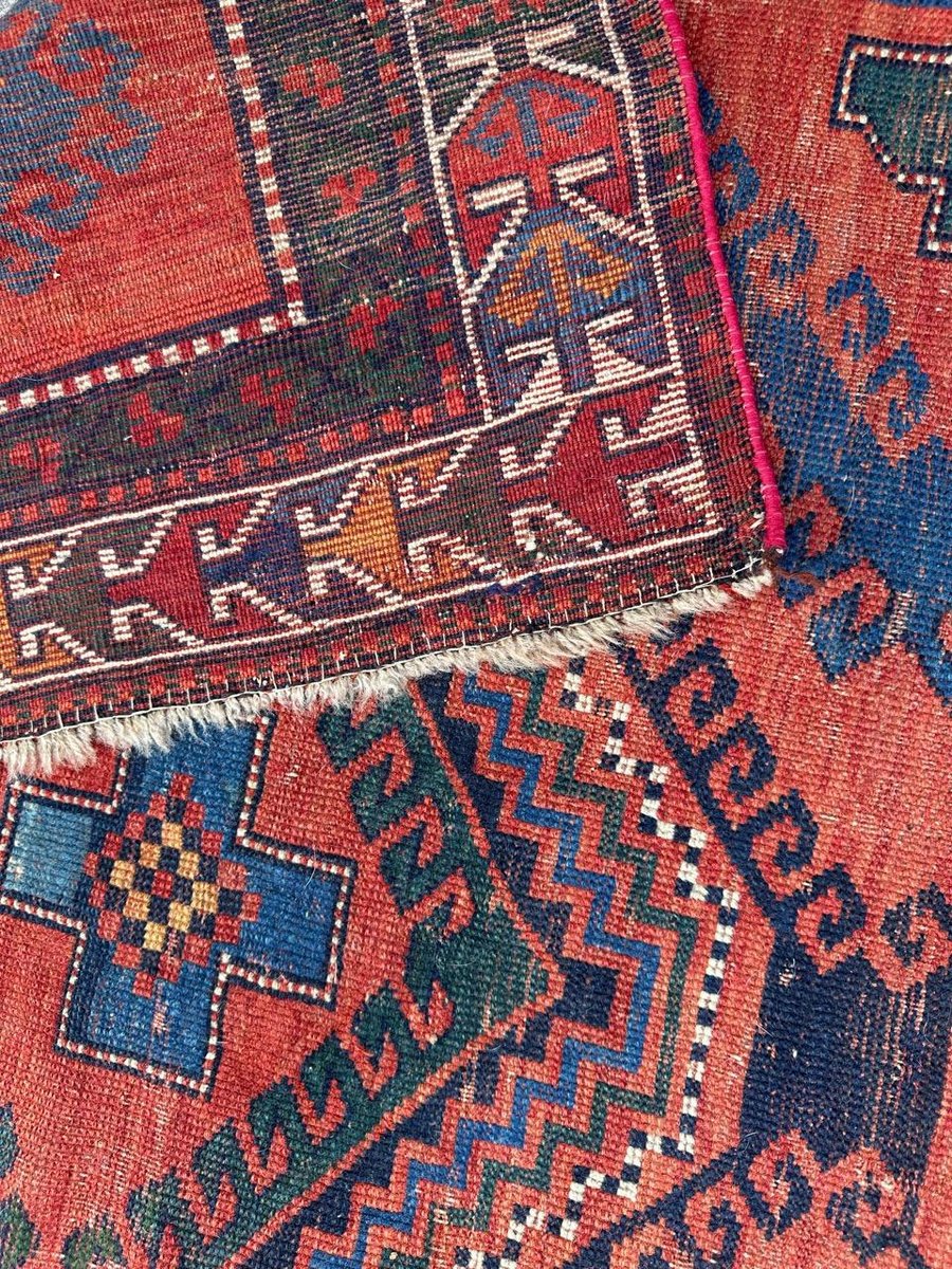 Antique Caucasian Kazak Rug, 1890s