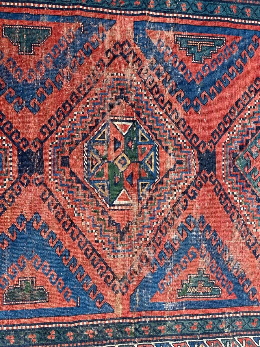 Antique Caucasian Kazak Rug, 1890s