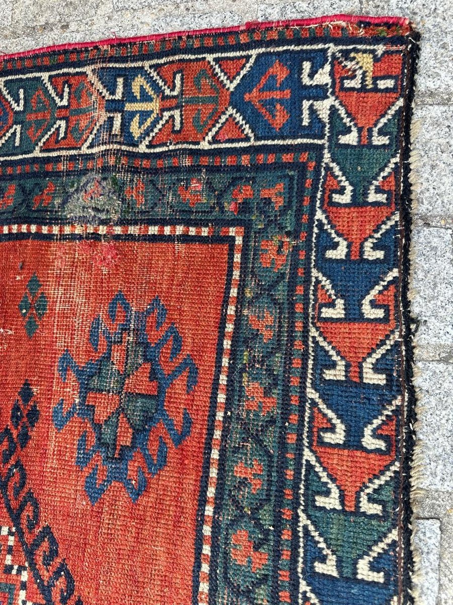 Antique Caucasian Kazak Rug, 1890s