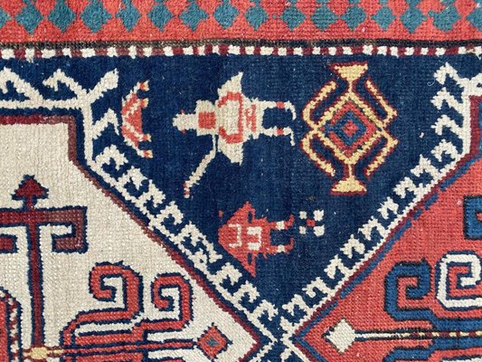 Antique Caucasian Kazak Runner-YMM-1062055