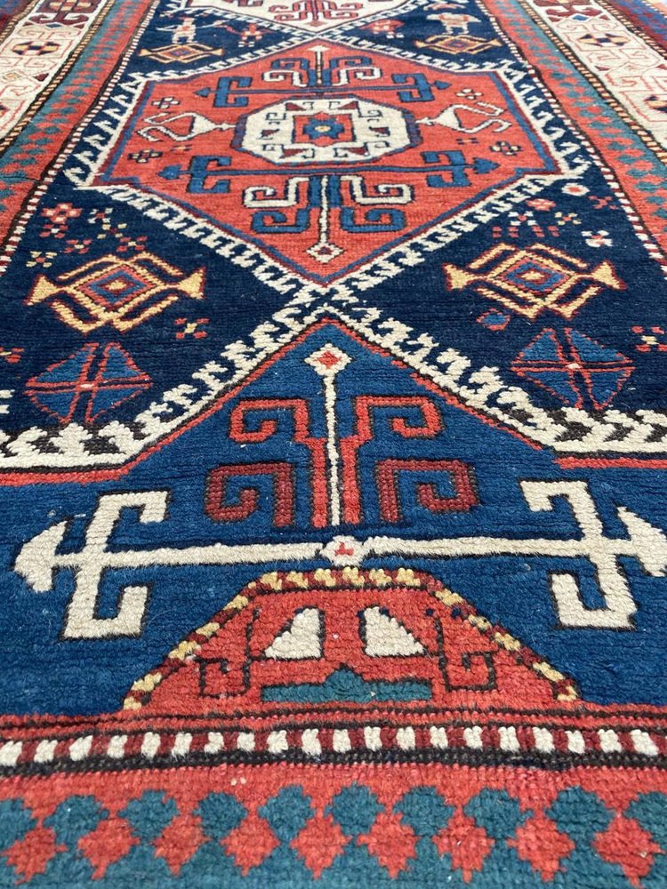 Antique Caucasian Kazak Runner