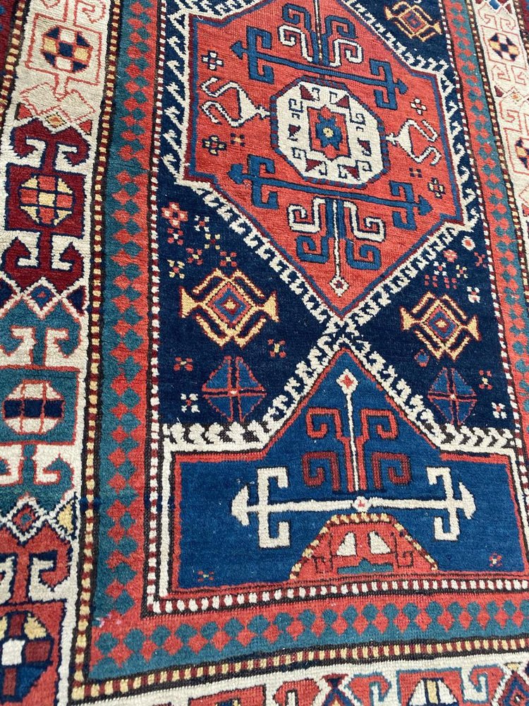 Antique Caucasian Kazak Runner