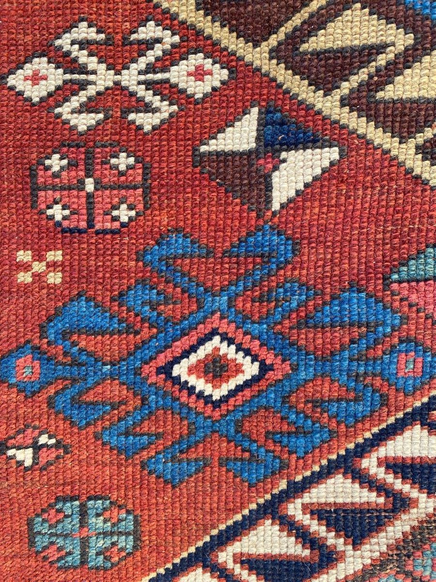 Antique Caucasian Kazak Runner