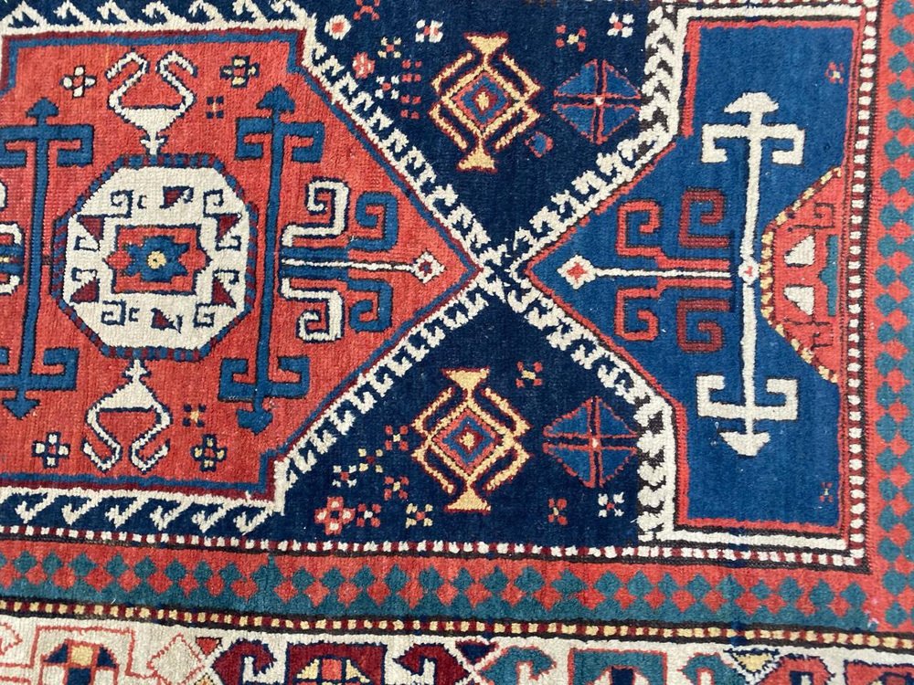 Antique Caucasian Kazak Runner