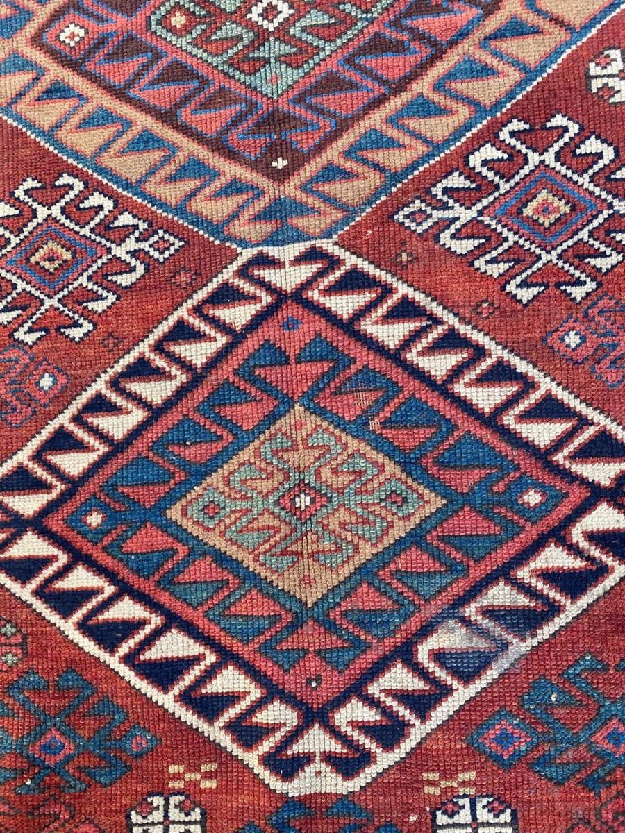 Antique Caucasian Kazak Runner