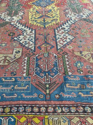 Antique Caucasian Needlepoint Embroidered Rug-YMM-1156875