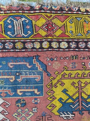 Antique Caucasian Needlepoint Embroidered Rug-YMM-1156875