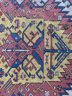 Antique Caucasian Needlepoint Embroidered Rug-YMM-1156875