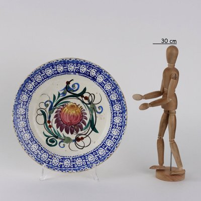 Antique Ceramic Plate from Mondovì Vedova Besio & Figli, 19th Century-VMM-2023874