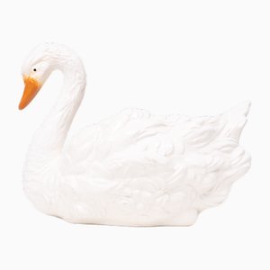 Antique Ceramic Swan Jardiniere from Capodimonte, 1880-GCG-2041805