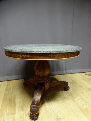 Antique Charles X Pedestal Table-WSV-605316